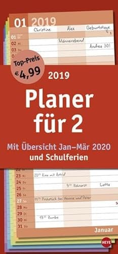 Planer für zwei Basic - Kalender 2019