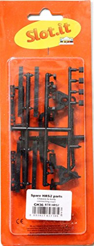 SLOT.IT Karosseriehalterset m.Vorderachsträger u.Leitkielhalter f.HRS/2