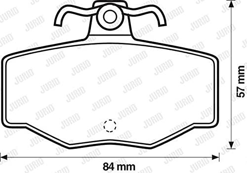 Jurid 571421J Bremsbelagsatz, Scheibenbremse - (4-teilig)