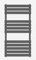 iBathUK Towel Radiator Rail, Flat Panel Towel Warmer, Column Designer Wall Mounted Heated Towel Rail for Bathroom- 1200x600mm, Anthracite