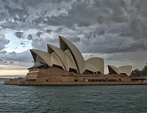 hansepuzzle 10528 - Sydney Puzzle 1000 Teile - Gebäude Puzzle mit hochwertiger Aufbewahrung: Kartonbox und wiederverschließbarem Beutel - Format 60 × 46 cm