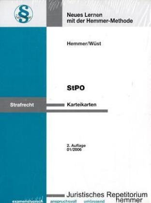 StPO - Karteikarten (Karteikarten - Strafrecht)
