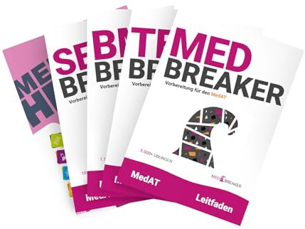 MedAT-Basispaket 5 Bücher, OHNE E-Learning: MEDBREAKER, Vorbereitung Medizin-Aufnahmetest, MedAT-H / -Z, Medizinstudium Österreich, Medizin studieren