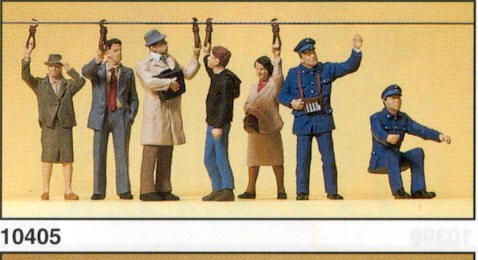 Preiser 1/87 th – pr10405 – Modelleisenbahnen – Personal-Zug und Passagiere