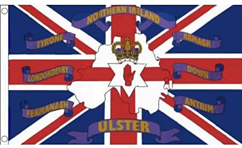 AZ FLAG - North Ireland 6 Counties Flag - 3x5 Ft - 100D Polyester North Irish County Banner with Two Metal Grommets - Fade Resistant - Vivid Colors - 3' x 5' Feet - 150x90 Cm