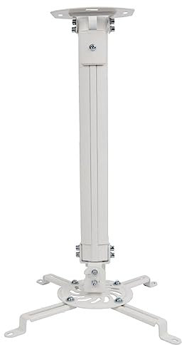 Techly ICA-PM-18M support pour projecteurs Plafond Argent - Supports pour projecteurs (Plafond, 13,5 kg, 90 cm, Argent, 545 - 900 mm, 360°)