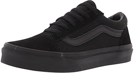 Vans Kids Old Skool Black/Blk Skate Shoe, 3 Little Kid