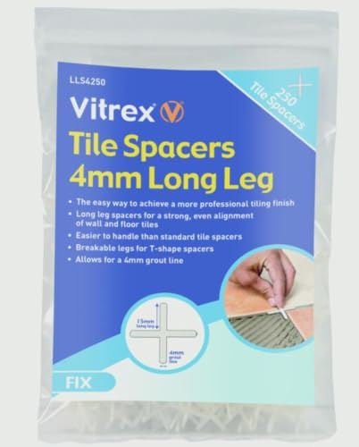 Vitrex Long Leg Spacer 4mm Pack of 250