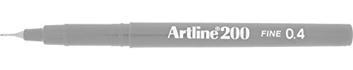 Artline 200 Grey Fineliner Technical Drawing Pens - Pack 12
