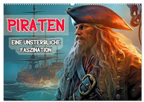 Piraten - Eine unsterbliche Faszination (Wandkalender 2026 DIN A2 quer), CALVENDO Monatskalender: Freibeuter der Weltmeere (CALVENDO Menschen)