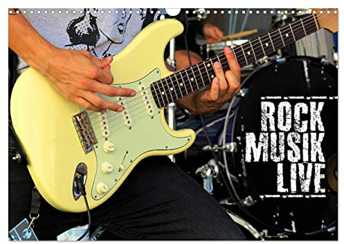 CALVENDO - Rockmusik live (Wandkalender 2027 DIN A3 quer), Monatskalender: Actionreiche Aufnahmen von Liveauftritten verschiedener Rockbands hautnah fotografiert