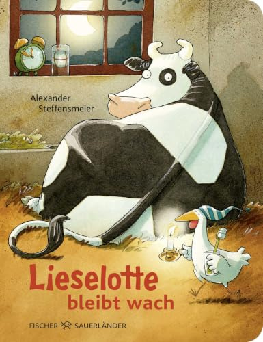 Lieselotte bleibt wach: Pappbilderbuch über das Einschlafen ab 2 (Pappbilderbücher von Kuh Lieselotte, Band 15)