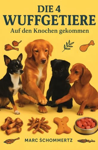 Die 4 Wuffgetiere - Auf den Knochen gekommen: 30 Rezepte für natürliche, gesunde Kauartikel & Snacks für Hunde: 30 Rezepte für natürliche, gesunde Kauartikel & Snacks für Hunde