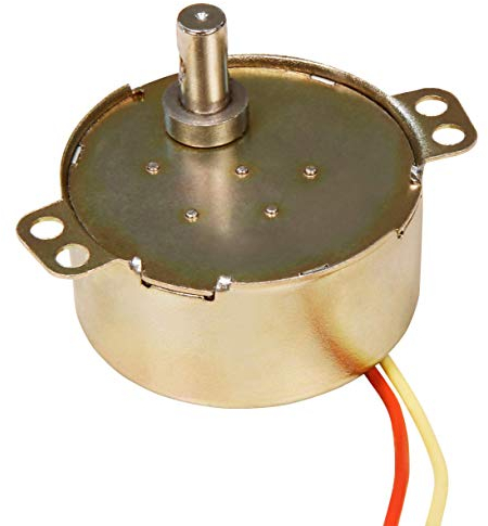 McPower Getriebemotor 230V Motor 5rpm Spiegelkugelmotor Modellbau Flanschmotor langsamer Motor Drehmoment Dekoantrieb Elektroantrieb Ø48mm