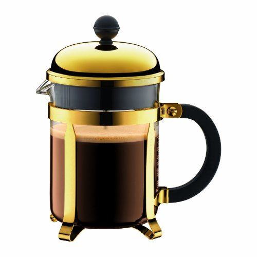 BODUM - 1924-17 - CHAMBORD - Cafetière à piston - 4 tasses - 0.5 L - Or