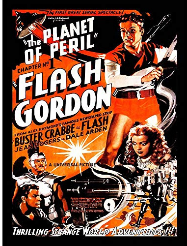 Wee Blue Coo Movie Film Flash Gordon Planet Of Peril Crabbe Sci Fi Serial USA Art Print Poster Wall Decor Kunstdruck Poster Wand-Dekor-12X16 Zoll