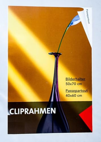 Cliprahmen 50x70cm Bilderrahmen Posterrahmen Rahmenlos Modern Wechselrahmen
