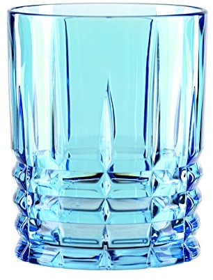 Nachtmann Whisky Glas 345 ml, Blau, Highland, 97442-0, Whiskyglas aus Kristallglas, Tumbler spülmaschinenfest