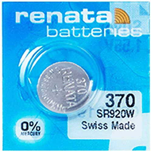 Batteria Renata 370 SR920W, 1,55 V, made in Switzerland, colore argento