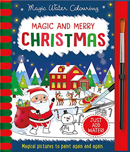 Magic and Merry - Christmas, Mess Free Activity Book (Magic Water Colouring)