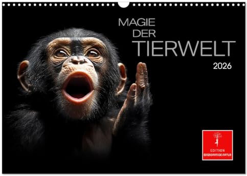Magie der Tierwelt (Wandkalender 2026 DIN A3 quer), CALVENDO Monatskalender: Erleben Sie die zeitlose Schönheit der Natur - pur, authentisch und magisch. (CALVENDO Tiere)