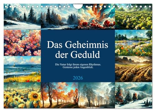 Das Geheimnis der Geduld (Wandkalender 2026 DIN A4 quer), CALVENDO Monatskalender (CALVENDO Natur)
