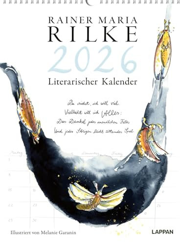 Rilke-Kalender 2026 - Wandkalender: Illustrierter Wandkalender mit Gedichten