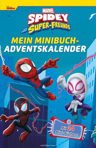 Spidey und seine Super-Freunde: Minibuch-Adventskalender: Adventskalender mit 24 verschiedenen Mini-Büchern. Je 12 Türchen auf Vorder- und Rückseite | Mit 24 Mini-Büchern (MARVEL)