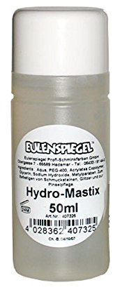 Eulenspiegel 407325 - Hydro-Mastix, professioneller Bühnenkleber, 50 ml, Theater, Halloween, Karneval, Mottoparty