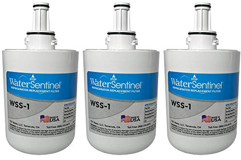 WaterSentinel WSS-1 Refrigerator Replacement Filter: Fits Samsung HAF-CU1 Filters (3-Pack),Blue