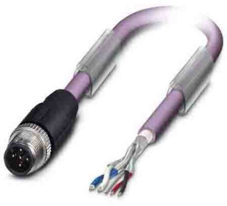 Phoenix Contact SAC Buskabel 2-adrig, Stecker gerade, Länge 10m