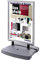 FRANKEN Plakatständer Kundenstopper A1 mit Klapprahmentechnik, freistehend, doppelseitig, Aluminiumrahmen, Tank-Fuß, BS1304