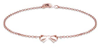Elli Armband Damen Schleife filigran Trend in 925 Sterling Silber rosé vergoldet