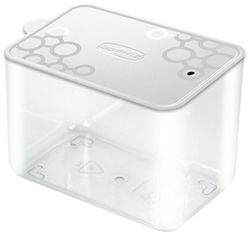 Giostyle Contenitore Alimentare per Dispensa Rettangolare M | Bianco | 1,2L | Made in Italy | Coperchio Ermetico | Linea Con.Tengo