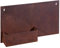 Evergreen Garden Rust Dunes Rechteckiger Wand-Pflanztopf aus Metall – 48,9 cm L x 8,9 cm B x 29,8 cm H