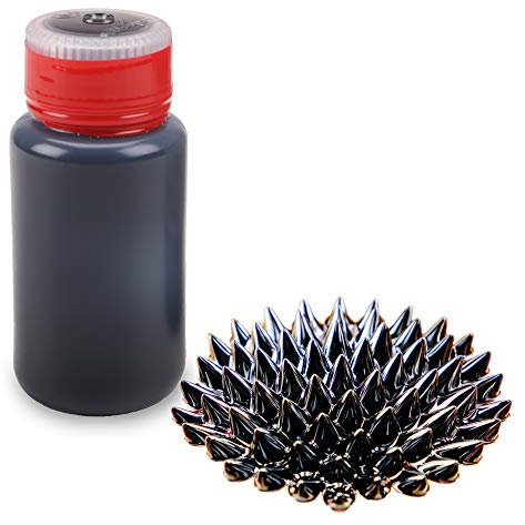 Ferrofluid (magnets4you) flüssiges Eisen, Magnet Flüssigkeit zum Veranschaulichen von Magnetfeldlinien, magnetische Experimente - 60 ml