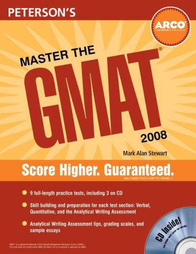 Master the GMAT, 2008/e, w/CD