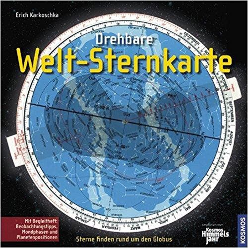 Drehbare Welt-Sternkarte: Für den nördlichen und südlichen Sternenhimmel