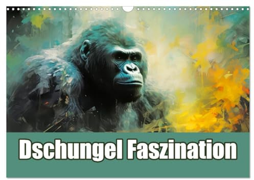 Dschungel Faszination (Wandkalender 2026 DIN A3 quer), CALVENDO Monatskalender: Dschungeltiere in kunstvollen Bildern (CALVENDO Tiere)