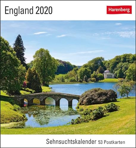 England Postkartenkalender 2020. Wochenkalendarium. Blockkalender. Format 16 x 17,5 cm: Sehnsuchtskalender, 53 Postkarten