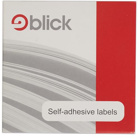 Blick Labels, Blue, Self Adhesive Stickers Dispenser Pack, Rectangular, 12mm x 18mm, 1792 Labels, for Home, Office, Family, School, Letters, Address