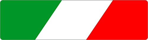 Aufkleber Italien Flagge 15 x 55 mm Hochwertige PVC-Folie Witterungsbeständig und Waschanlagenfest