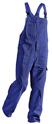 KÜBLER QUALITY DRESS Arbeitslatzhose blau, Größe 98, Herren-Arbeitslatzhose aus Baumwolle, Arbeitslatzhose mit Knieschutztaschen nach EN 14404, bequeme Arbeitslatzhose von KÜBLER Workwear