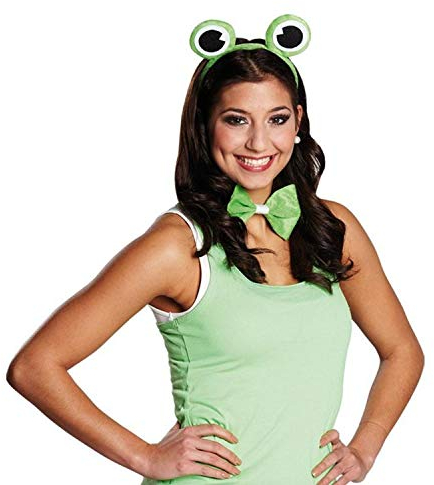 Zubehör zum Frosch Kostüm Fliege Haarreif zu Karneval Fasching