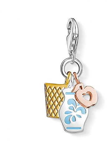 Thomas Sabo – Thomas Sperren Frakfurter Bembel Charm Silber Lichter Gold/Bezel Blau Emaille 1154 – 548 – 1