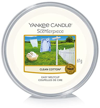 Yankee Candle Scenterpiece Easy MeltCup, Clean Cotton, for Electric Warmers