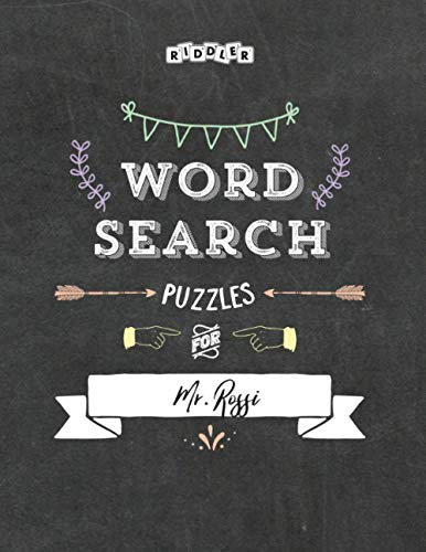 Word Search Puzzles for Mr. Rossi