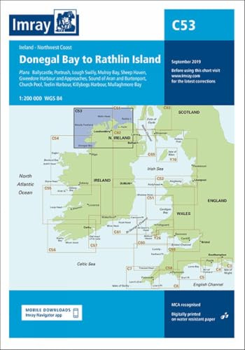 C53 Donegal Bay to Rathlin Island, Imray Chart: 1:200.000 (Imray C Series, Band 53)