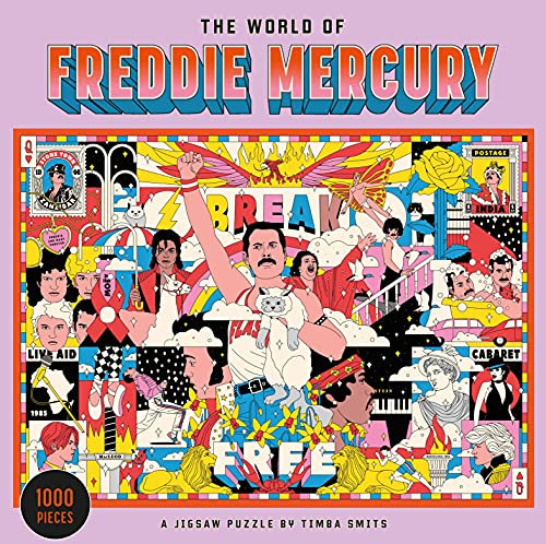 The World of Freddie Mercury 1000 Piece Puzzle: A Jigsaw Puzzle