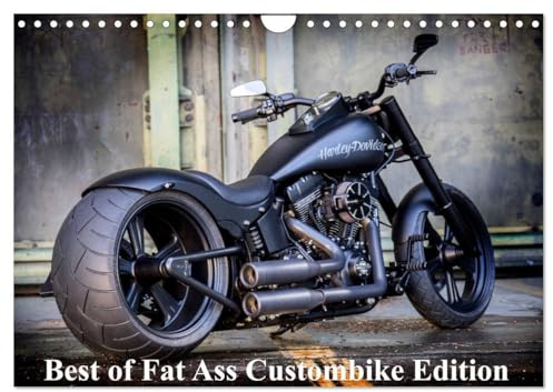 Exklusive Best of Fat Ass Custombike Edition, feinste Harleys mit fettem Hintern (Wandkalender 2026 DIN A4 quer), CALVENDO Monatskalender: Exklusiver ... Umbauten (CALVENDO Mobilitaet)